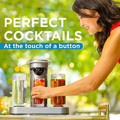 Bartesian Cocktail Making Machine - Automatic Mixology Home Bar Cocktails Mixing Maker - Push Button Pre Mixed Drink Capsule Dispenser Shaker for Margarita, Old Fashioned, Martini, Daiquiri & More