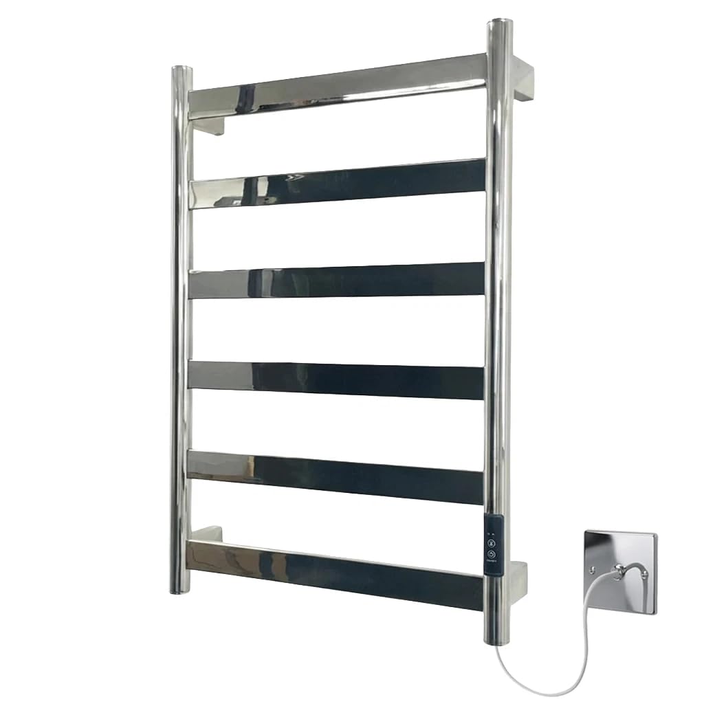 Manissa FALA Stainless Steel Electric Heated Towel Rail 400mm W x 720mm H