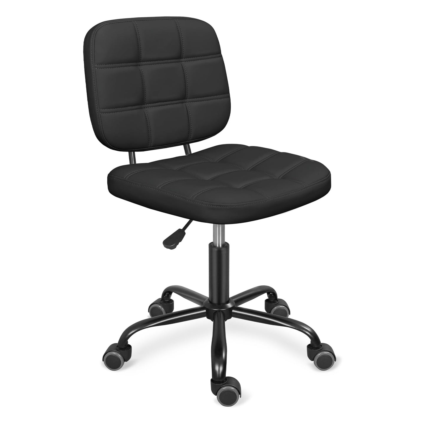 Swivel Desk Chair adjustable Office Chair on wheels Black(33.9"x21.7")