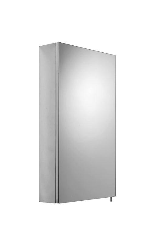 Croydex Colorado Single Door Bathroom Mirror Cabinet, Adjustable Glass Shelf, Bathroom Wall Cabinet with Mirror Door, Designed for Small Spaces,