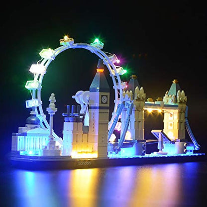BRIKSMAX Led Lighting Kit for Architecture London Skyline Collection-Compatible with Lego 21034 Building Blocks Model- Not Include the Lego Set