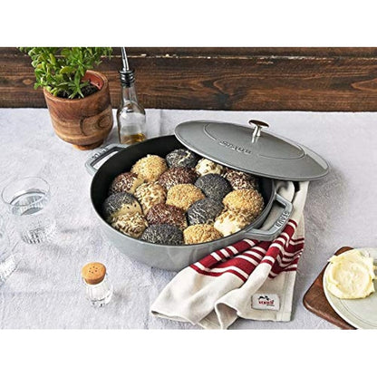 STAUB 1004752 Cast Iron Chistera, Graphite-Grey, 28 cm
