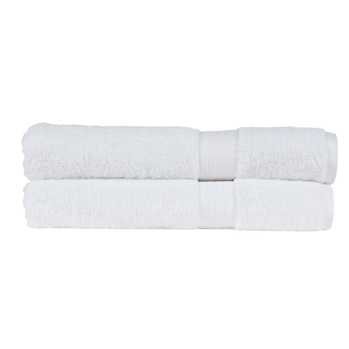 Christy Renaissance 2 Bath Sheets Set | White | 100% Egyptian Cotton Pile | Luxuriously Soft and Super Absorbent | 675 GSM | Extra Large Bath Towels