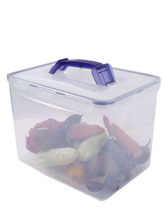 LocknLock HPL889 - Food Storage Container - Dishwasher and Microwave Safe - BPA Free - 100% Air and Water Tight -Clear/Blue - 12L