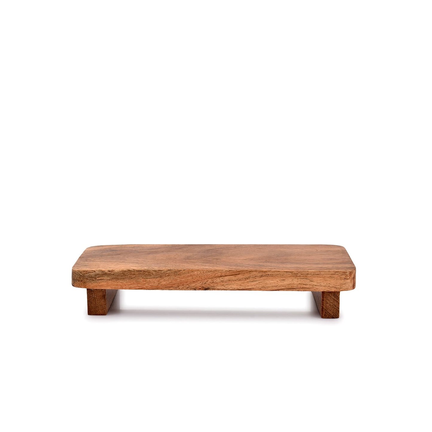 EDHAS Soapdish Acacia Wood Decorative Soap Dispenser Tray for Display Rustic Kitchen Bathroom Counter Sink Organizer for Soap Bottles
