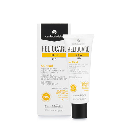 Heliocare 360? AK Fluid, Sunscreen, SPF100 Full Spectrum Protection, Made for Sensitive Skin including Actinic Keratosis, 50ml