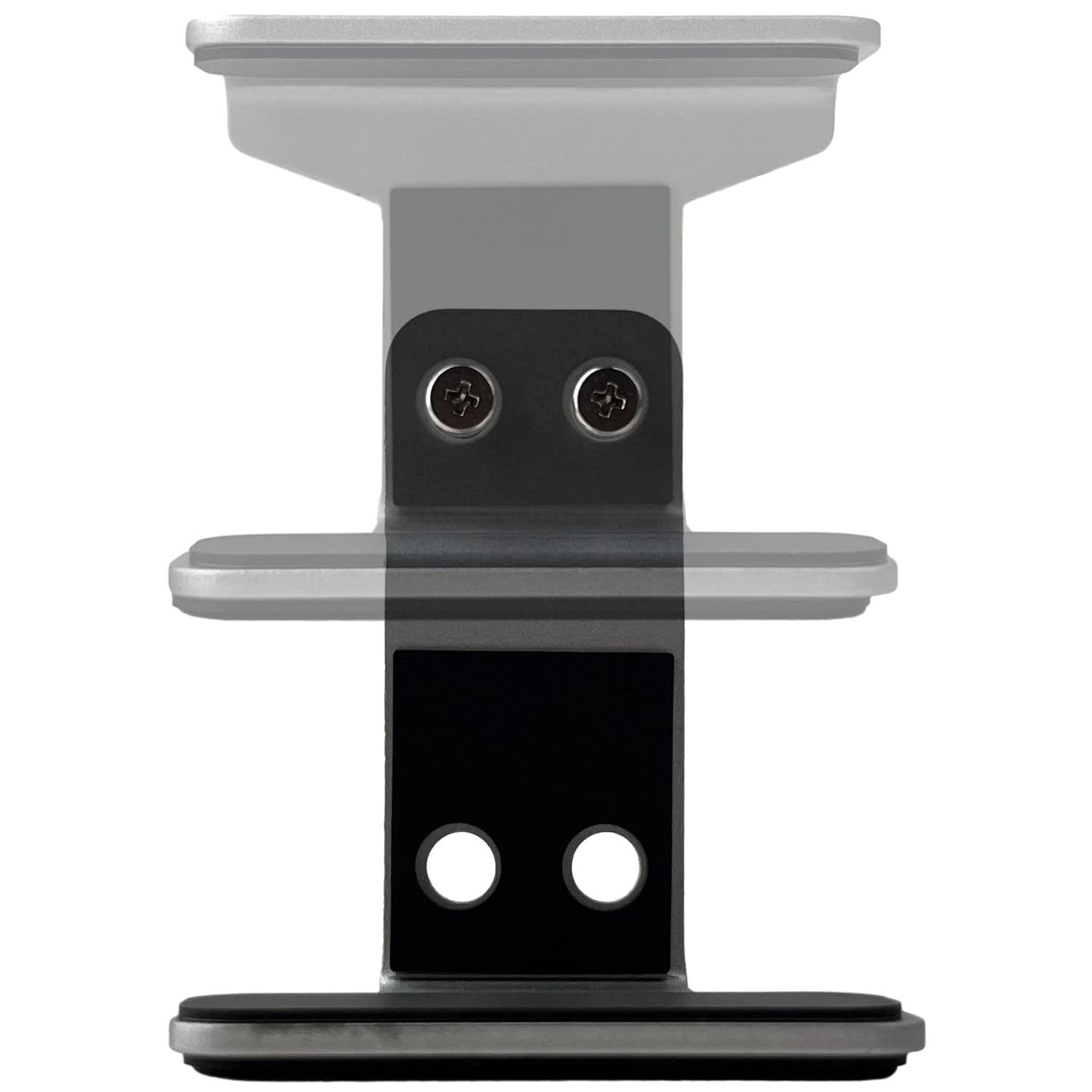 JEMACHE Under Desk Laptop Extra Mount, Metal Extra Holder Accessories for Triple or 4 Laptop Version (Silver)