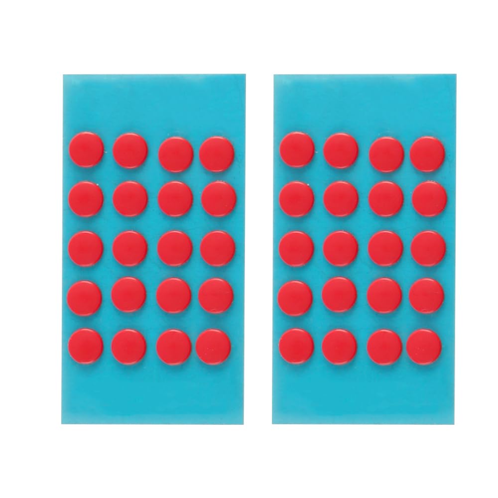 VOANZO 40pcs Mouse Feet Pads Anti-Slip Mouse Skates Universal 6mm Smooth Round Adhesive Mouse Bottom Stickers Self-Adhesive Teflon Mouse Feet
