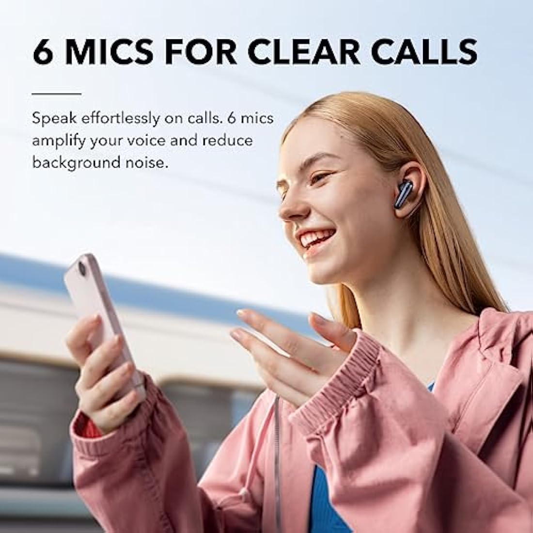 soundcore by Anker Liberty 4 NC Wireless Noise Cancelling Earbuds, 98.5% Noise Reduction, Adaptive Noise Cancelling to Ears and Environment, Hi-Res Sound, 50H Battery, Wireless Charging (black)