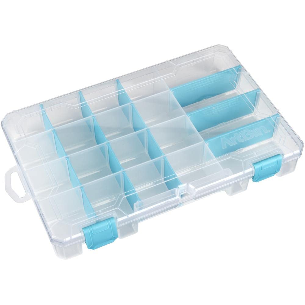 ArtBin 6944AG Medium Anti-Tarnish Box with Removable Dividers, Jewelry & Craft Organizer, [1] Plastic Storage Case with Anti-Tarnish Technology