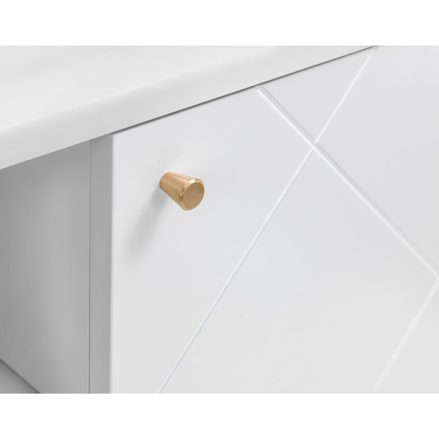 Julian Bowen Moritz TV Unit for up to 65" TVs, White - H58 x W176.5cm