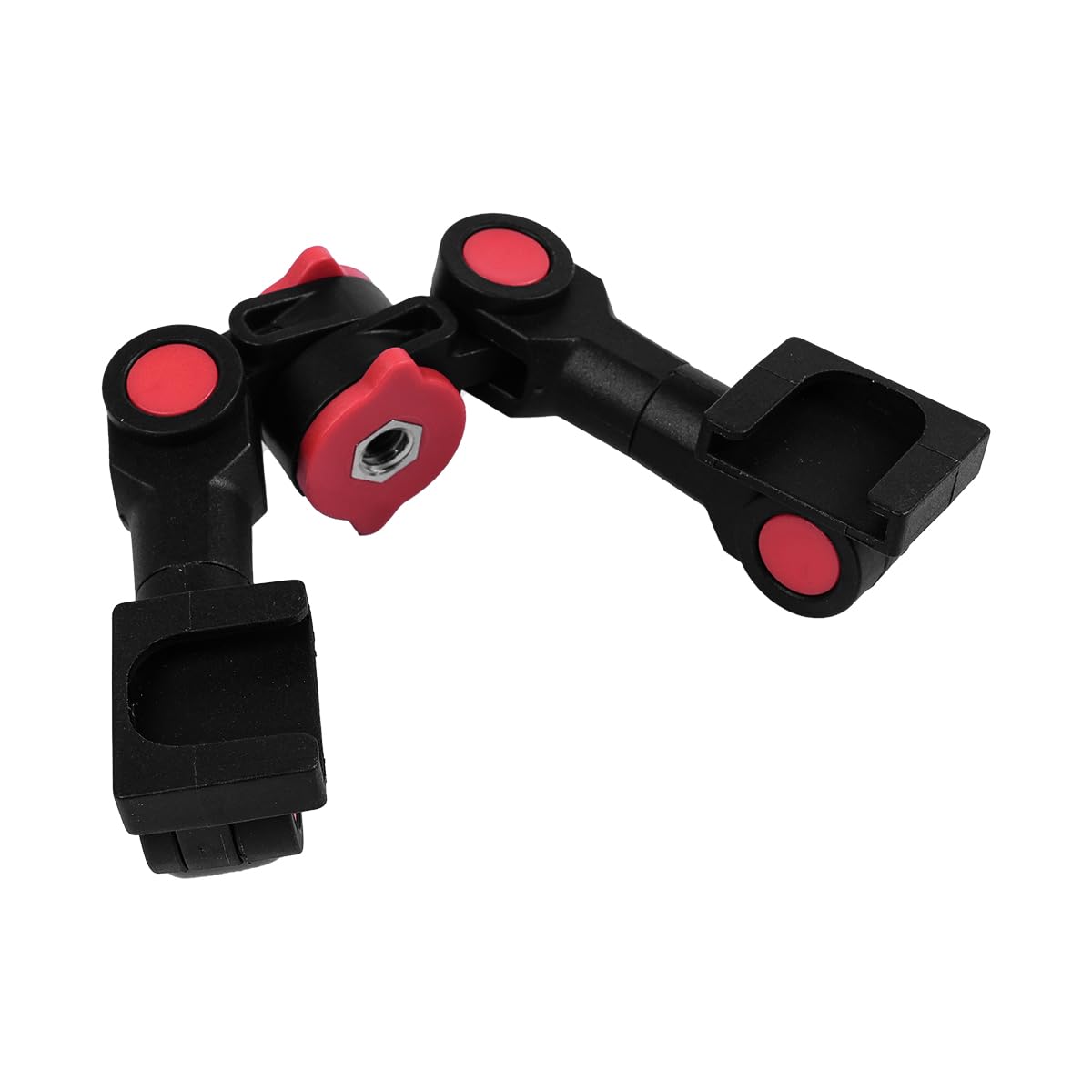 VOANZO Dual Cold Shoe Mount Bracket, DSLR Nylon Extension Bar, Flash Plate, Dual Cold Shoe Mount Bracket for Microphone and Accessories