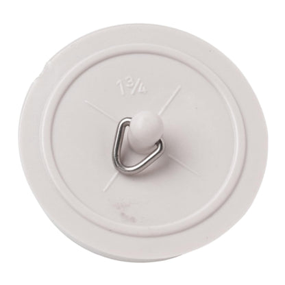 Merriway® BH07886 Bath/Sink Plug, White 45mm 1.3/4" with 450mm Chain 1 of Each