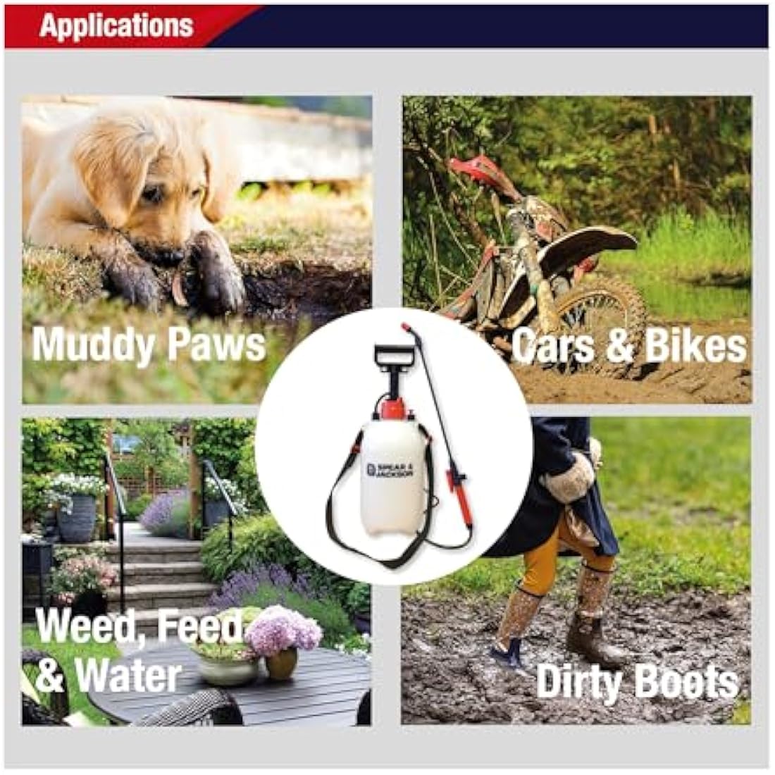 Spear & Jackson 5LPAPS 5 Litre Pump Action Pressure Sprayer