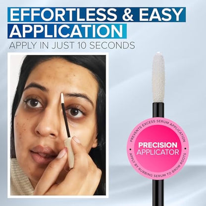 NYK1 CONCENTRATED Eyebrow Growth Serum For Thicker Brows (XL - 8ml) BrowForce Eyebrow Serum To Grow Fuller Thicker Natural Eye Brows - Advanced Eye Brow Growth Serums Formula For Eyebrows Regrowth