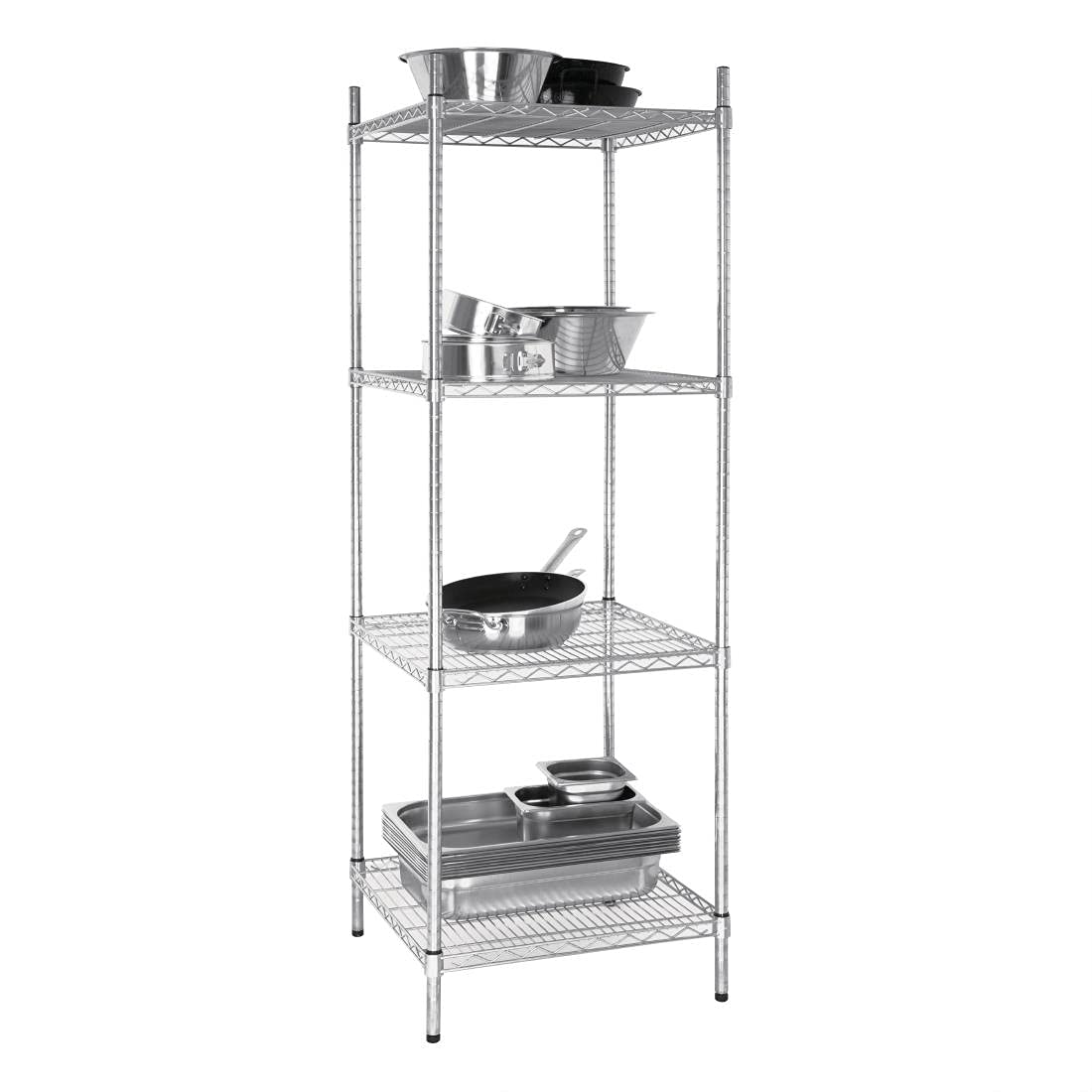 Vogue Tower Display Unit 4 Shelves - 1830x610x610mm 72x24x24"