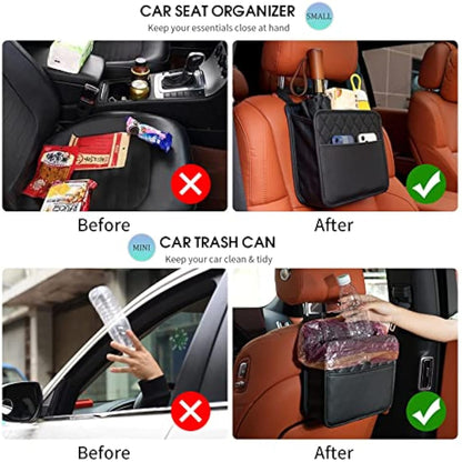 TeTupGa Car Seat Back Hanging Bag Car Document Holder Multi-Pocket Bottle Bag Storage Box Organizer Travel Tidy Pouch Pocket Kids