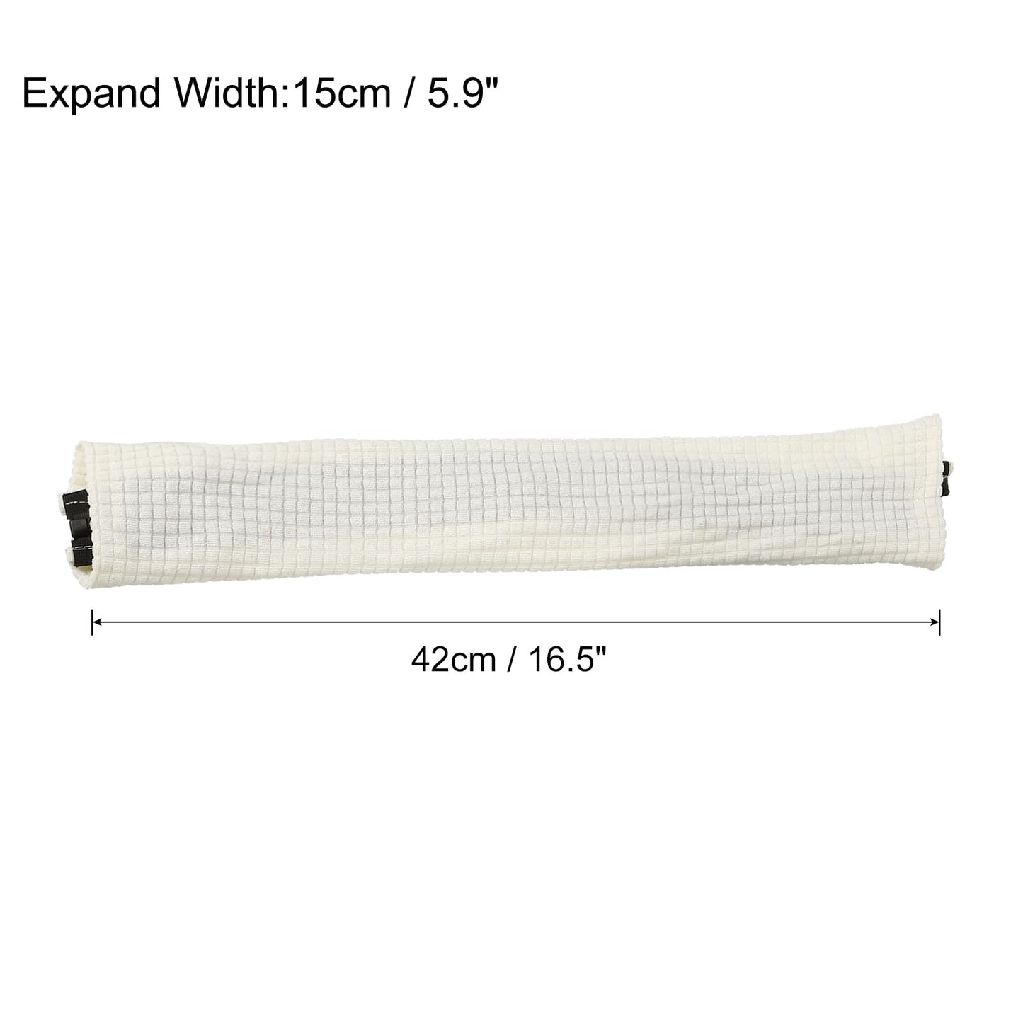 sourcing map 2pcs Office Chair Arm Covers, Office Chair Armrest Covers Stretchable Computer Chair Arm Covers Protectors for Office Gaming Chair, White