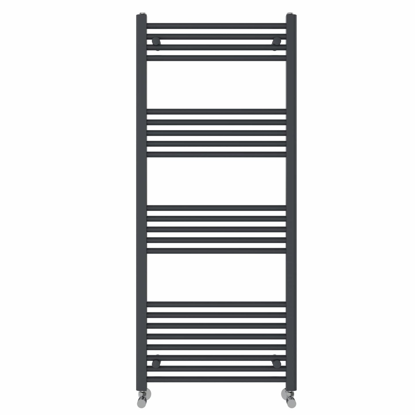 NRG Anthracite Heated Towel Rail Straight Designer Radiator, 1400×600mm