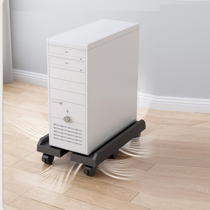Niciksty Adjustable Mobile PC Tower Stand with Rolling Casters