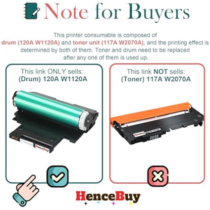 HenceBuy 120A Imaging Drum Unit for W1120A Drum Kit Compatible with HP Color Laser MFP 179fnw 179fwg 178nw 178nwg HP Color Laser 150nw 150a 150w Printer, Black