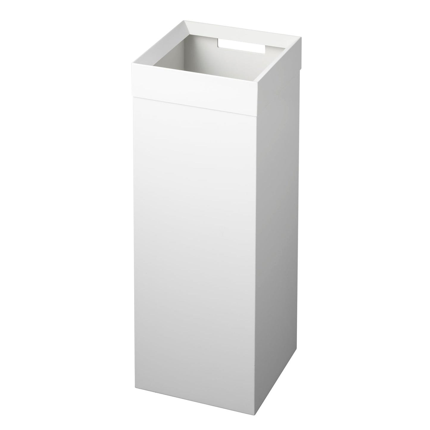 YAMAZAKI Tower Tall Trash Can, white