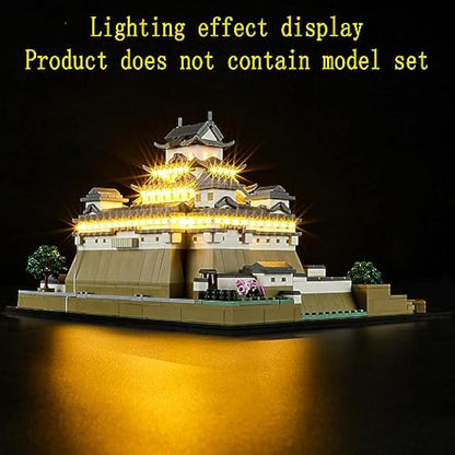 GEAMENT LED Light Kit Compatible with LEGO Himeji Castle - Lighting Set for Architecture 21060 (Building Set Not Included)