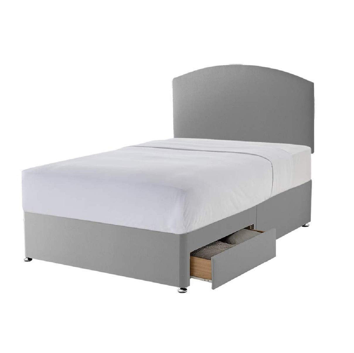Silentnight Selene Upholstered Headboard, Slate Grey Fabric, Super King