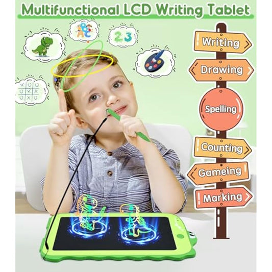LCD Drawing Tablet Kids Toys for Girls Boys Age 2-3 Birthday Christmas Gifts, Colorful LCD Writing Tablet Educational Toys for 2 3 4 5 6 7 Year Old Kids, Drawing Pad Travel Games for Autistic Children