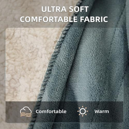 JET'S HOME Electric Blanket 130x160cm - Heated Blanket 6 Heat Settings Digital Controller Adjustable Timer up to 10 Hours - Heated Throw Machine