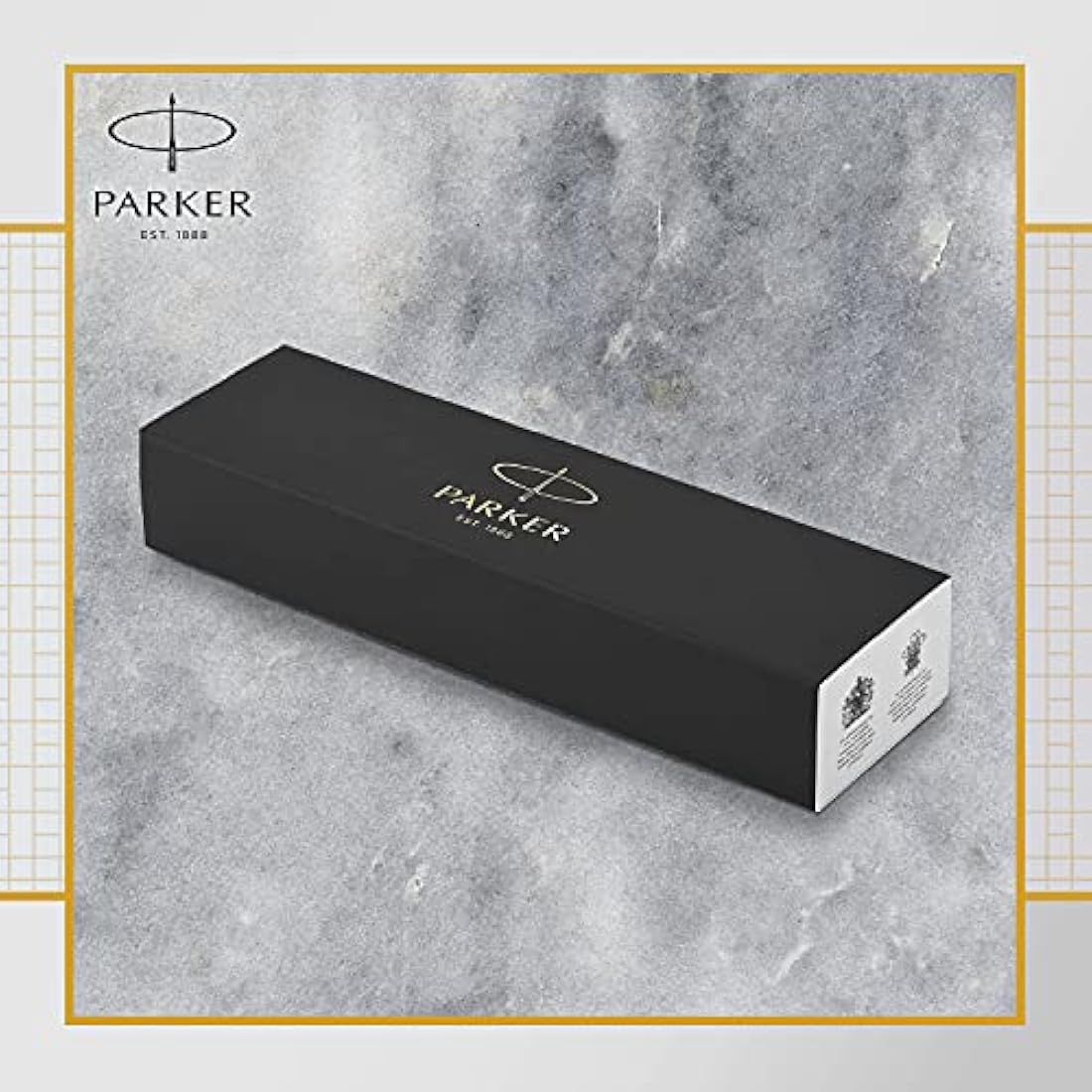 Parker IM Fountain Pen | Premium Pearl Lacquer with Gold Trim | Fine Point with Blue Ink Cartridge | Gift Box