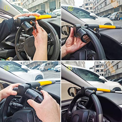 Krtopo Universal Vehicle Security Steering Wheel Lock Car Lock Anti-Theft Security Protection
