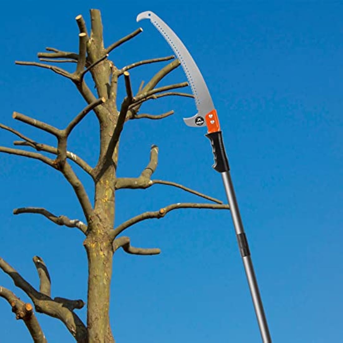 Walensee Pole Saws for Tree Trimming 304cm Lightweight Manual Stainless Steel Extension High Pole Pruning Pole Saw with Blade for Trimmer Branches Pole Cutter Pole Pruner at Forestry Yard Garden Patio