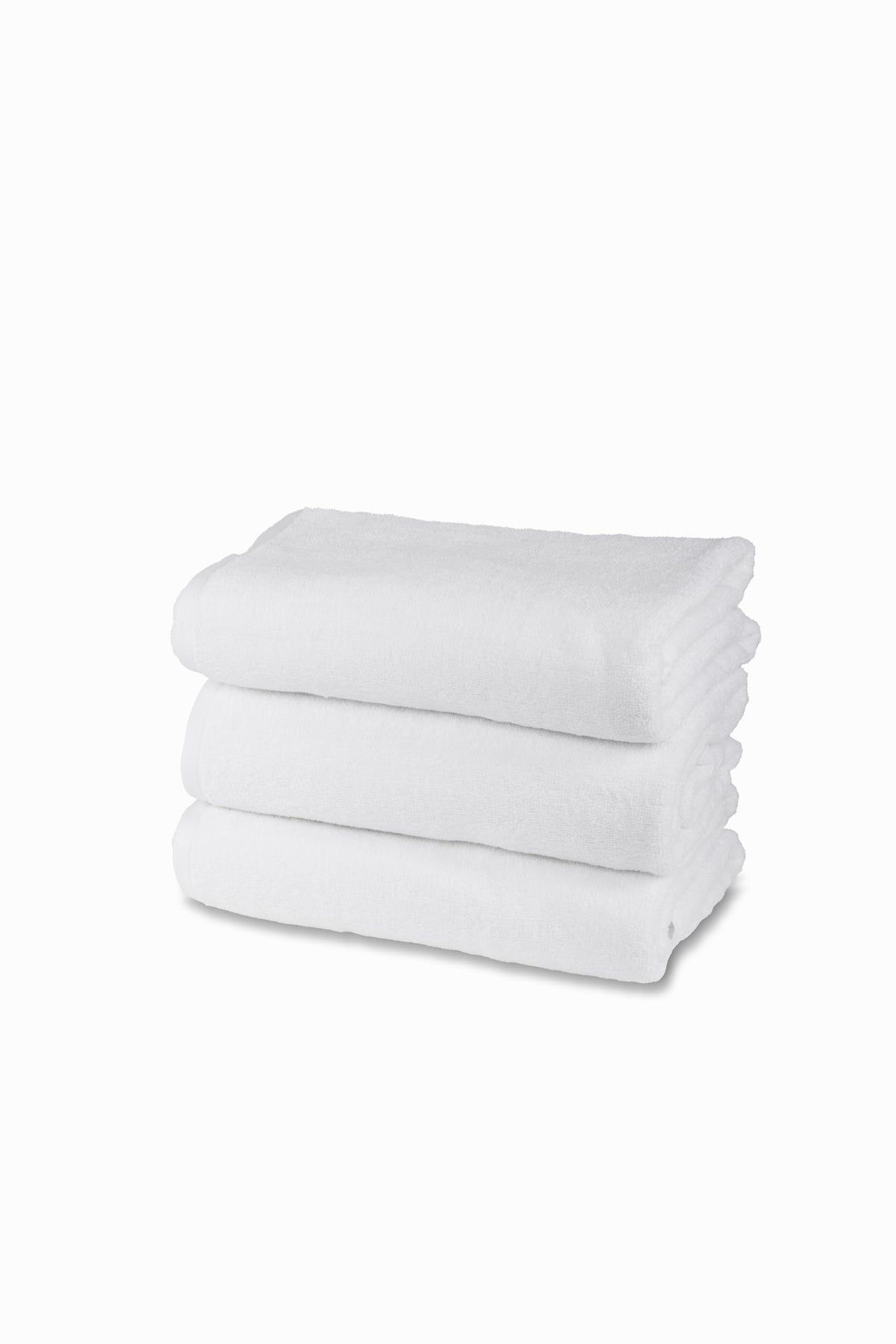 HH HERMET HOTELLERIE 100% Cotton Terry Bath Towel Set, 3 Face Towels, Pack of 3, 60 x 100 cm, 450 g/m², Double Twisted, Ideal for B&B and Hotel
