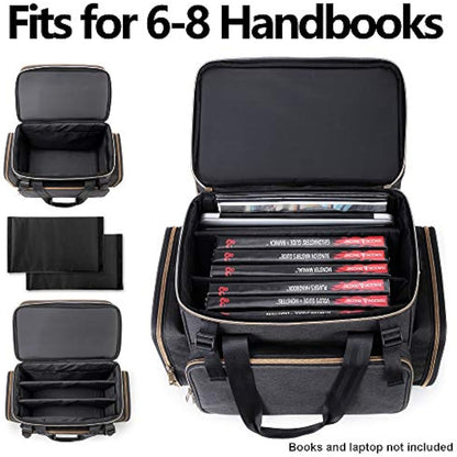 Trunab Tabletop RPG Adventurer's Bag Compatible with Dungeons and Dragons Large DND Bag with Miniatures’ Foam Layer, Battle Mat Storage Bag, Store Handbook, Dice & More - Patented Design