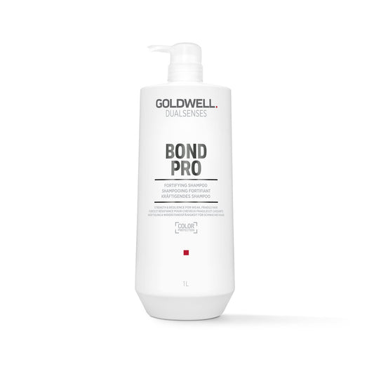 Goldwell Dualsenses Bond Pro Fortifying Shampoo for Fragile, Damaged Hair, Strengthening with microPROtec Complex, 1000ml