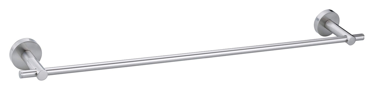tesa MOON wall towel holder, stainless steel look, self-adhesive, adhesive mounting technology, 49mm x 642mm x 85mm