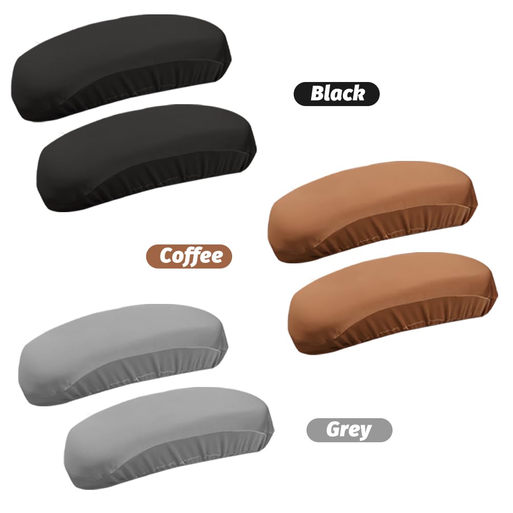 Jiakalamo Office Chair Armrest Covers, 1pair Stretchable Stretch Computer Chair Slipcover Desk Chairs Arm Cover for Office, Desk, Gaming Chairs(Black)