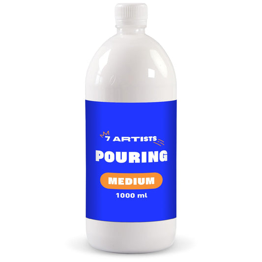 7 Artists Professional Pouring Medium - 1000 ml Kit for Acrylic Paint Pouring