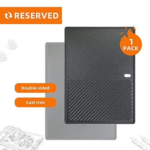 Denmay 13190 Bbq Griddle for 3 and 4 Burners Landmann EMAILLEE Triton, Enders Monroe PRO 4, Enders Boston 6, Cast Iron Griddle Plate for Gas Bbq Egg