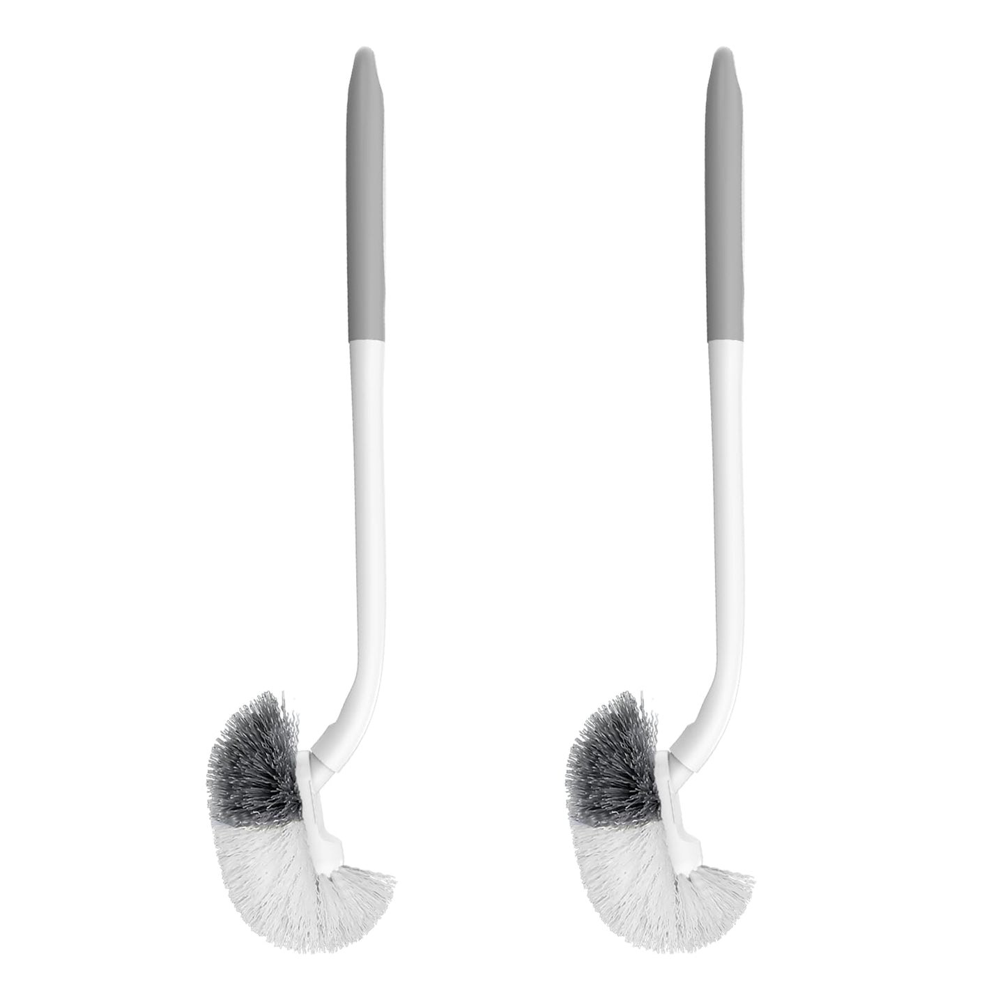 SetSail Toilet Bowl Brush, 2 Pack Toilet Brushes for Bathroom Compact Size Dense and Durable Toilet Cleaner Brush for Deep Cleaning Right Angled