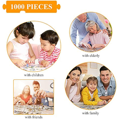 Amusement Park Jigsaw Puzzles for Adults 1000 Piece Theme Park Jigsaws 1000 Pieces for Adults Gifts