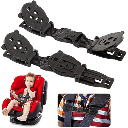 QOPAHI Car Seat Strap Anti Escape, Baby Harness Chest Clip Car Seat Safety Clip, Prevent Children/Kids Taking Their Arms Out of Child Car Seat/High Chairs/Strollers/Baby Reins2 Pack