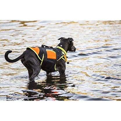 JULIUS-K9 IDC Multifunctional 3in1 Dog Vest, Size: L, Black and UV Orange