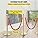 VEVOR Stainless Steel Barrier Post Rope Delivery Stand Ball Head 3 Red Velvet Ropes Golden Column 4 Pack Crowd Control Barriers