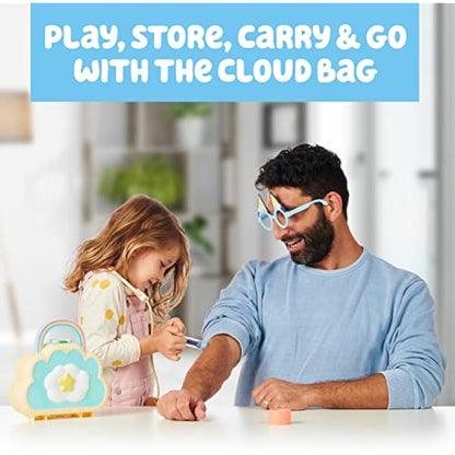 Bluey Cloud Bag Doctor's Set, Doctor Check Up Set, Toy Doctor's Playset with 7 Play Pieces, Multicolor (13095)