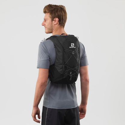Salomon Agile 12 Unisex Hydration Vest, Trail Running, MTB, Running, Hiking, Dynamic Comfort, Quick Access, and Multi-purpose, Black
