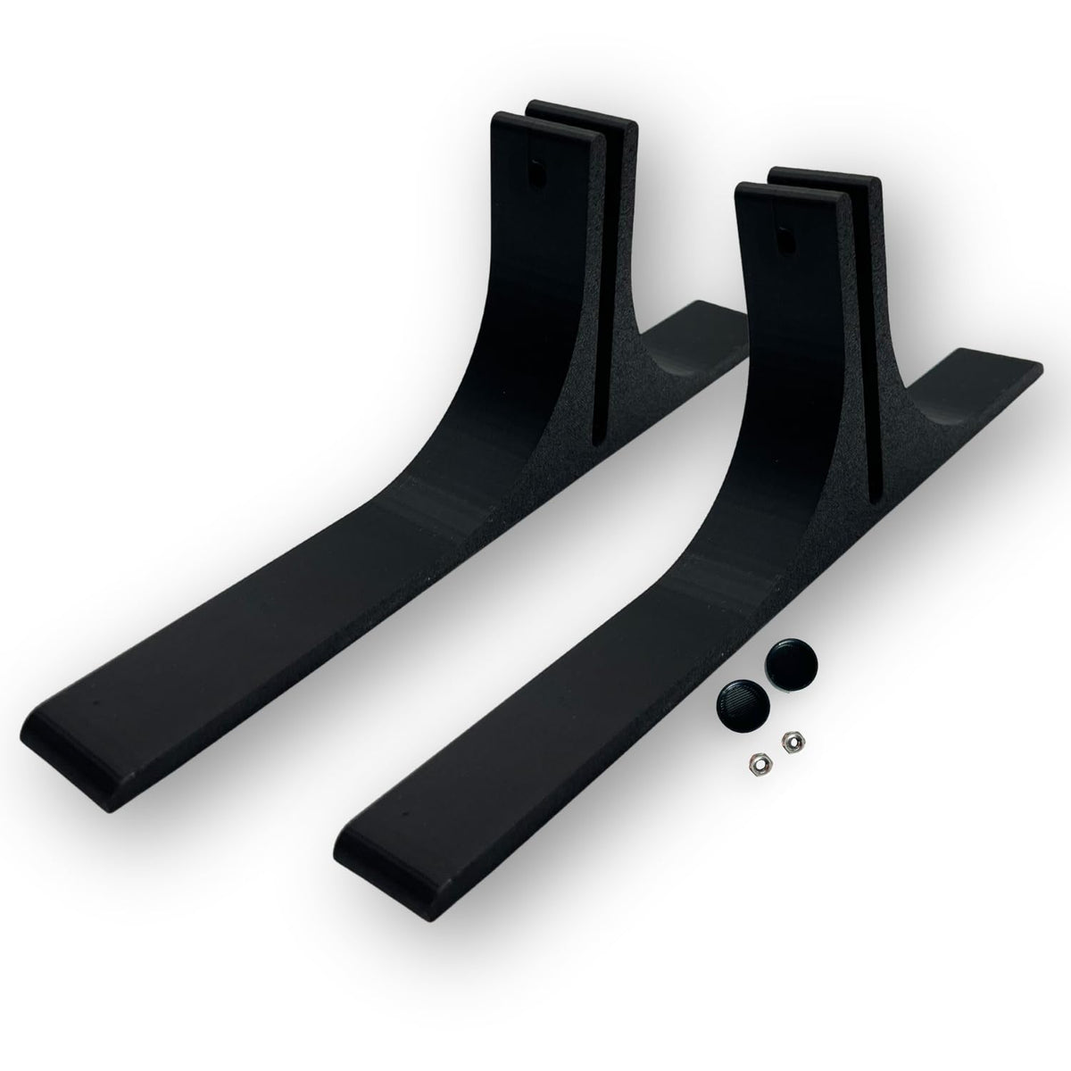 shush Pegboard Support Feet Compatible with IKEA SKADIS – Free Standing Desk Base for Pegboard Display Pair Black