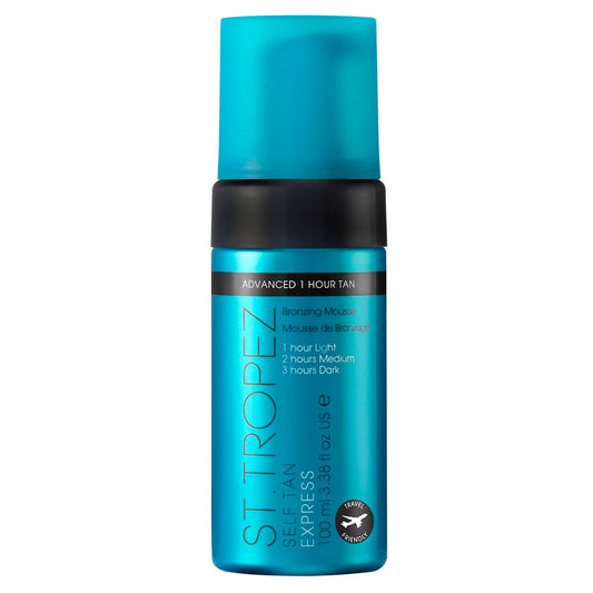 St.Tropez Self Tan Express Mousse, Fast Acting Fake Tan, Develops in 1-3 Hours, Streak-Free Finish, Vegan, Natural & Cruelty Free, 100 ml