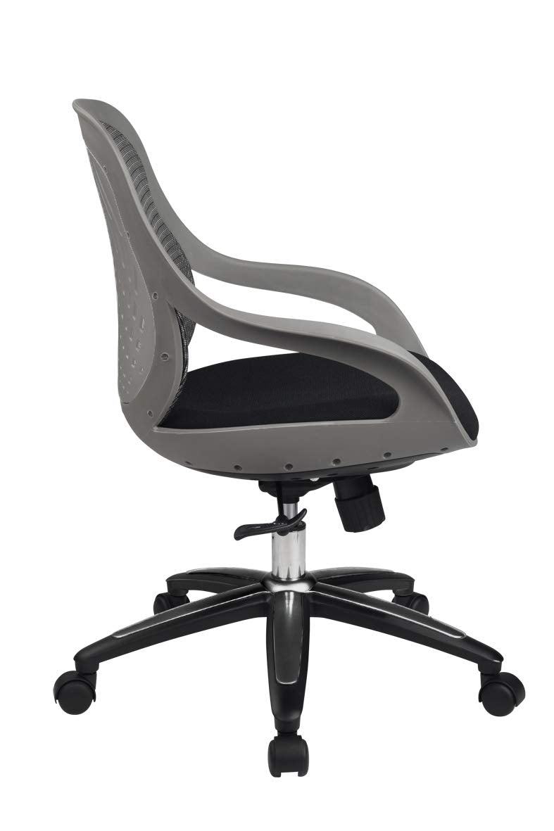 Alphason,AOC1010-M-GRY,Croft Grey back designer mesh chair - grey frame,grey frame
